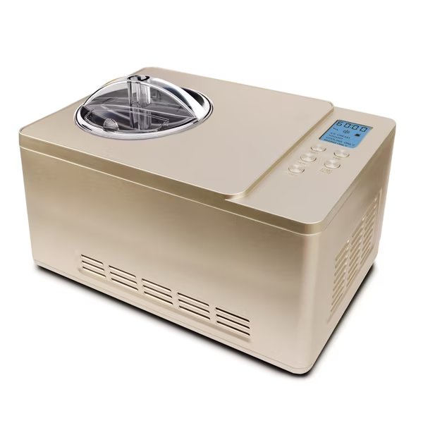Ice Cream Maker, 2 Qt Cap., SS Bowl, Yogurt Function, Champagne Gold, Whynter, Mfr#: ICM-220CGY